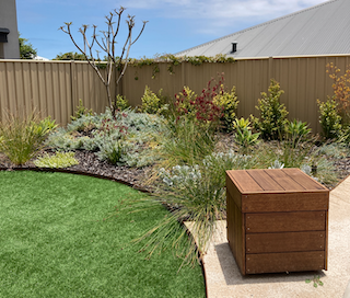 Backyard landscaping example